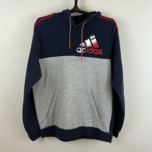 Men's Adidas Red,White,Blue, and grey large sweatshirt.